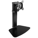 VIVO Tall Free Standing Single Monitor Desk Stand, Precise Ratchet System Height Adjustment Mount for Screens up to 32 inches, Black, STAND-V001V