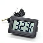 AptechDeals Mini LCD TPM-14 digital thermometer sensor wired for Room Temperature/fridges, Indoor Outdoor Portable Pocket LCD Electronic Temperature Meter