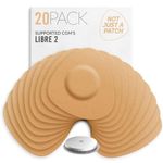 Not Just A Patch Freestyle Libre 2 Sensor Covers (20 Pack) CGM Sensor Patches for Freestyle Libre 2 - Water Resistant & Durable for 10-14 Days - Pre-Cut in Beige