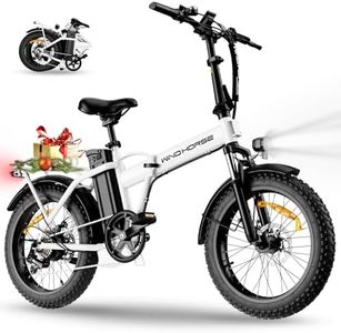Foldable Electric Bike, Peak 983W Motor Ebike, 40-70 Miles & 20 MPH, 48V Removable Battery, 20" Fat Tire All-Terrain Electric Bicycle for Adults with 7-Speed, Suspension, Rear Rack, UL2849 Certified