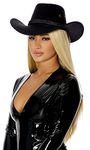 Forplay womens Old Town Cowboy Costume Hat, Black, O/S