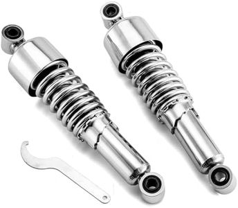 Mofun 11.75" Rear Shocks Lowering Kit Preload Adjustable Chrome Compatible with Harley Sportster 883 1200 1988-2022