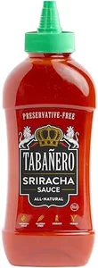 Sriracha Hot Sauce by Tabañero, Sriracha Chili Sauce, Gourmet Hot Sauce, Hot Sauce Gifts, All Natural, Gluten Free, Vegan, Kosher, Made in the USA, 16 oz. Bottle