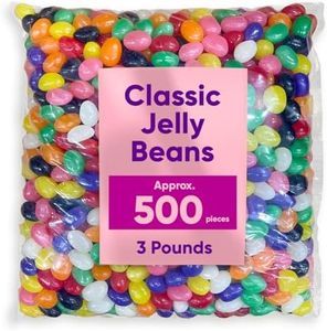 Classic Jelly Beans Halloween Candy - 3 Pound Bulk Bag Of Jelly Beans Candy - Perfect For Parties, Gifts, and Everyday Snacking