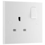 BG Electrical Single Switched Power Socket