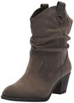 Rocket Dog Women's Sheriff Vintage Worn PU Western Boot, Brown, 6 M US