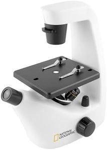 National Geographic Inverted Microscope Set with Accessories 40-400x Power Magnification Ages 10+