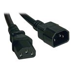 Tripp Lite Heavy-Duty Power Extension Cord 15A, 14AWG (IEC-320-C14 to IEC-320-C13) 18-in.(P005-18N)