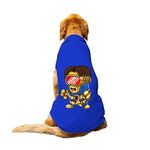 Funketti Dog T-Shirt Cyclops Minion Printed Round Neck Sleeveless Tank/Tee Comfort, Breathable, Lightweight Dog Clothes/Apparel for Small/Medium and Big Dogs Breeds.(Royal Blue/L)