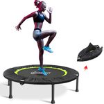 Jandecfit Foldable Fitness Trampoline 40" Fitness Rebounder for Indoor, Garden, Mini Portable Mini Trampoline, Indoor/Outdoor for Adult Jump Sports, Max Load 330lbs