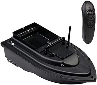 HUIOP RC Fishing Bait Boat RC Boat Fish Finder 0.75kg Loading 500M Double Motor Night Light 12000mah Large Capacity Battery,RC Fishing Boat