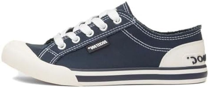 Rocket Dog Jazzin Womens Navy Canvas - Size 6 UK - Blue