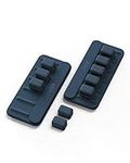 Anker Cable Management, Magnetic Cable Holder, Desktop Multipurpose Cord Keeper, 5 Clips for Lightning Cables, USB C Cables, Micro Cables, Sticks to Wood, Marble, Metal, Glass (Blue, 2 Pack)