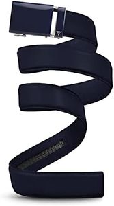 Mission Belt Men's Ratchet Belt - Admiral - Deep Blue Buckle/Deep Blue Leather, Extra Large (39-42)