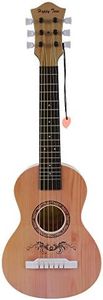 23" Acoustic Guitar, Kids 6 String Toy Guitar - Realistic Steel Strings - Beginner Practice First Musical Instrument for Children, Toddlers (Natural)
