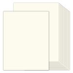 100 Sheets Cream Cardstock 8.5 x 11 Colored Paper, Goefun 80lb Card Stock Printer Paper for Cards Making, Office Printing, Paper Crafting