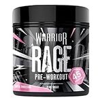 Warrior, Rage - Pre-Workout Powder - 392g - Energy Drink Supplement with Vitamin C, Beta Alanine and Creatine Gluconate - 45 Servings (Brutal Bubblegum)