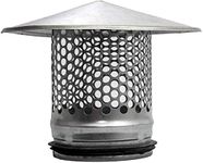 Vent Systems 8" Inch Round Chimney Cap Galvanized Steel for All Weather Conditions Top Round Exhaust Cap with Rubber for Perfect Insulation Roof Vent Cap Vent Cover 8 Inch 200 mm