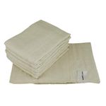 MuslinZ 6 Pack Prefold Cloth Nappies Unbleached Organic Cotton Muslin Cloth Diaper Baby Reusable Nappy (Size 3)