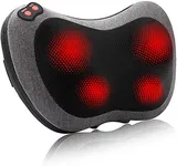 Papillon Shiatsu Back and Neck Massager with Heat, Deep Tissue Kneading,Electric Massage Pillow for Back,Shoulders,Legs,Foot,Body Muscle Pain Relief,Use at Home,Car,Office