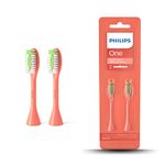 Philips One Electric Toothbrush Brush Head - Pack of 2 (Model BH1022/01), Orange