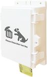 Dog Poop Bags Dispenser Wall Mounted: Pet Station Puppy Waste Bag Holder Outdoor Organizer Wall-hanging Storage for Pickup Bags Roll Refill