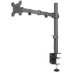 Rife Single Monitor Desk Mount Arm Fully Adjustable Stand Fits up to 27-inch LCD LED Screen