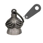 Motorcycle Bell for Biker Good Luck Riding Bells Guardian Bells with Hanger Motorcycle Accessory or Keychain for Luck (Handful)