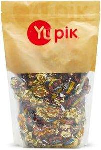 Yupik Butter Toffees Candies, 1 kg, Individually Wrapped, Semi-Soft Caramels, Rich & Creamy, Chocolate, Milk, & Coffee Flavors, Delicious Snacks, Ideal for Gifting, Halloween & Holidays