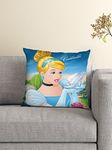 Disney- Athom Living- Princess Cinderella Cushion Cover with Filled Cushion 16x16 (M10)