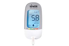 Kinetik Wellbeing Blood Glucose Monitor - Glucometer Kit for Diabetic Home Testing Used by the NHS - Monitor Blood Sugar with Precision - Suitable for Pregnancy - in Association with St John Ambulance