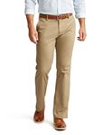 Dockers Men's Straight Fit Signature Lux Cotton Stretch Khaki Pant, New British Khaki, 36W x 32L