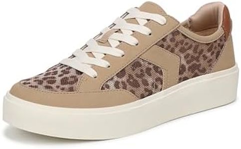Dr. Scholl's Women's Madison Lace Sneaker Sand Leopard Mesh 9.5 M