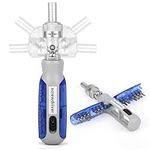 Belle Vous 14-in-1 Ratchet Screwdriver Set - Multi-Bit Screwdriver with 14 Magnetic Bits in Handle - Torx, Phillips, Slotted, Square, Hex & Nut Driver