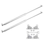 X AUTOHAUX 2 Pcs 25inch 200lb/890N Silver Tone Lift Supports Struts Shocks Gas Spring with Wrench Universal for RV Car Truck Boat