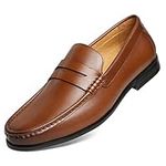 Journey West Mens Penny Loafers wit