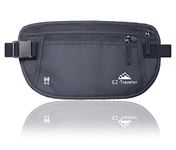 EZ-Traveler Travel Money Belt- Lightweight,RFID Blocking|Luxury for Travel, Running, Cycling,Passport and Phone Security(Black)