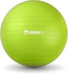 URBNFit Exercise Ball - Yoga Ball for Workout, Pilates, Pregnancy, Stability - Swiss Balance Ball w/Pump - Fitness Ball Chair for Office, Home Gym, Labor- Green, 30 in