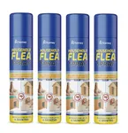 Flea Killer Spray 4 x 200ml Aerosol Animal Flea Dog Cat Tick Protection House