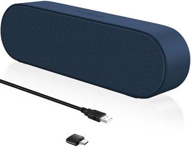 ZETIY Mini Altoparlante per PC, Casse Computer con Alimentazione USB, Altoparlante USB Stereo Sound Mini Casse Soundbar Portatile per Tablet Desktop Laptop e Banco Cassa - Blu
