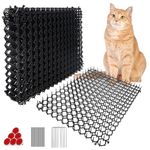 Ley's 20 Pack Scat Mat for Cats, 16 X 12 Inch Cat Deterrent with Spikes Outdoor & Indoor, Anti Cat Mat for Yard, Garden Fence Animal Barrier