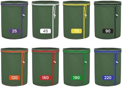 Enhanced Filter Bags 8 Pack 5 Gallon All Mesh Reusable Nylon Mesh Bags with Pressing Screen Storage Pouch for Hydroponics, Gardening (Oxford Cloth Nylon)