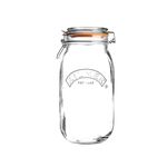 Kilner Clip Top Jar 2 Litre (2000ml) Airtight Glass Storage Jar for Preserving Fruits Vegetables Coffee Tea Rice Flour Nuts Pasta