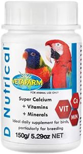 Vetafarm D'Nutrical Calcium Supplement for Birds, 150g