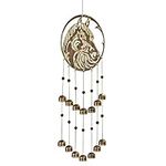 VP Home 28" H Rustic Horse Wind Chimes for Outside Unique Horse Windchimes for Outdoor Decoration Garden Decor Beautiful Rustic Animal Wind Chimes Gift for Women, Mom, Grandma, Unisex