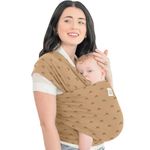 Baby Wrap Carrier - All in 1 Original Breathable Baby Sling, Lightweight,Hands Free Baby Carrier Sling,Baby Carrier Wrap,Baby Carriers for Newborn,Infant,Baby Wraps Carrier,Baby Slings (Rainbow)