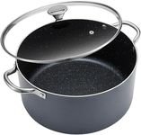 BEZIA Stock Pot with Lid, 10 Qt Lar