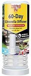 STV International 4 x Zero in 60-Day Citronella Diffuser (Portable Insect Control, Lasts for 60 Days, Covers up to 40 Cubic m)