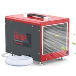 Abestorm Commercial Dehumidifiers with Pump and Hose, Compact 70 PPD Crawl Space dehumidifier, up to 1,000 sq. ft, Auto Defrost, Memory Starting