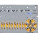 Power One Zinc Air Hearing Aid Batteries (Yellow) Size 10 Pack of 60